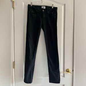 PAIGE Low Rise Black Skinny Jean